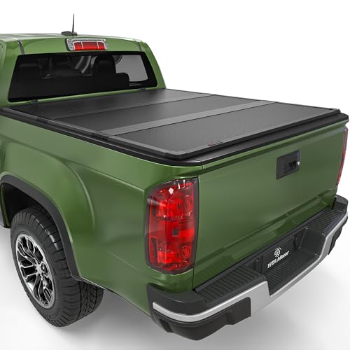 YITAMOTOR FRP Hard Tri-Fold Truck Bed Tonneau...