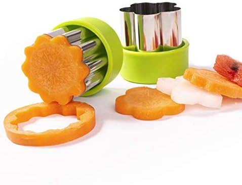 Cookie Cutters, Mini Sandwich Cutters for Kids,Baking Tools Fondant Cutter Set,Bakeware Accessories Vegetable Cutter Shapes with Cover, Fruit Cutter Shapes, Clay Cutters with Removable Cover