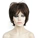 Lydell Short Layered Shaggy Wavy Full Synthetic Wigs #8 Lt Chestnut Brown