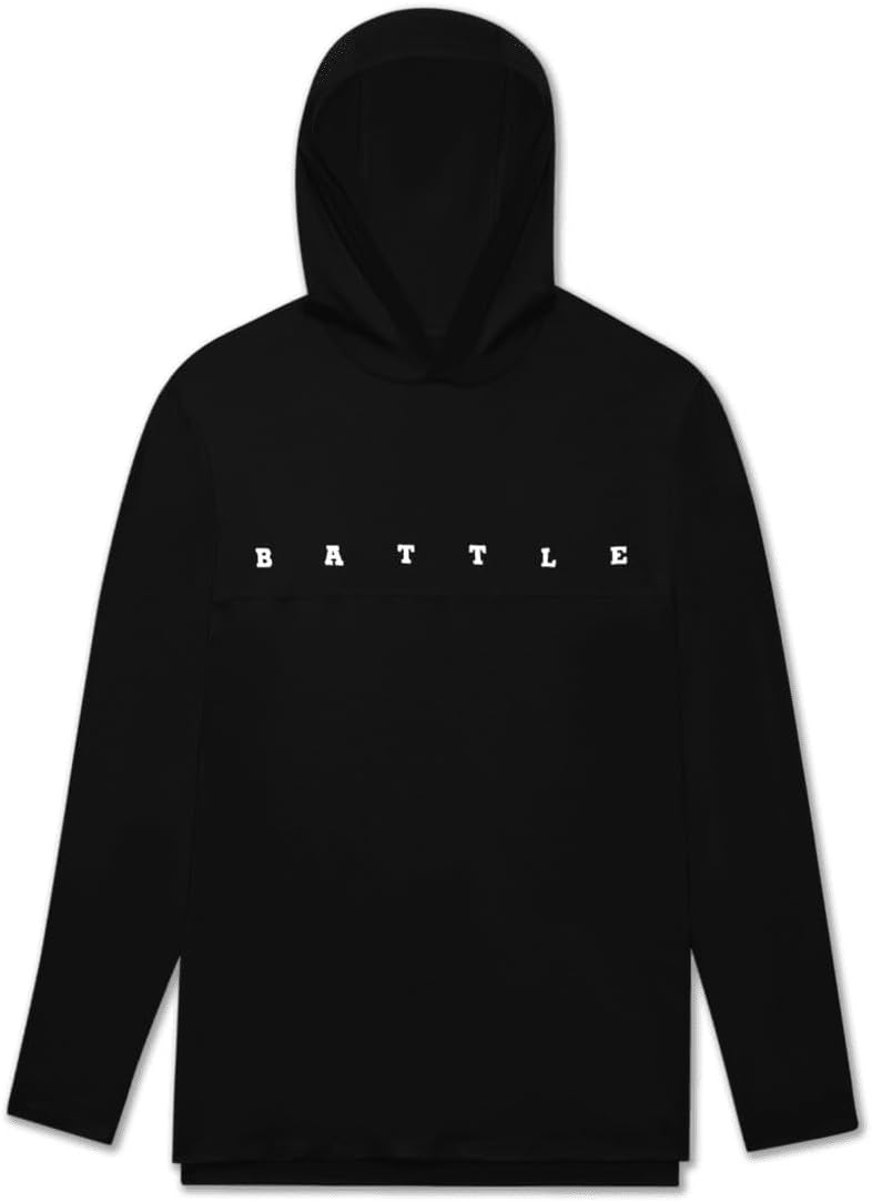 Battle Sports Hitch Lightweight Performance Hoodie, Athletic Fit, 4-Way Stretch, Moisture Wicking, UV Protection
