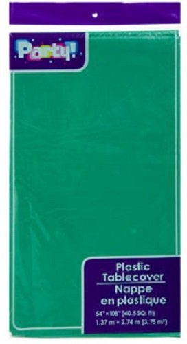 Green Plastic Table Covers, 54x108