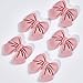 8pcs Large Slime Charms Bow Flatback Resin Charms Cute Bow Embellishments for Phone Cases, Photo Frames, Jewelry Boxes, Stationery Boxes, Scrapbooking DIY Crafts (Pink)