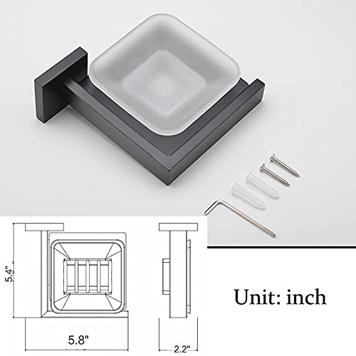 Soporte para cepillo de dientes negro y accesorios para baños pequeños 3