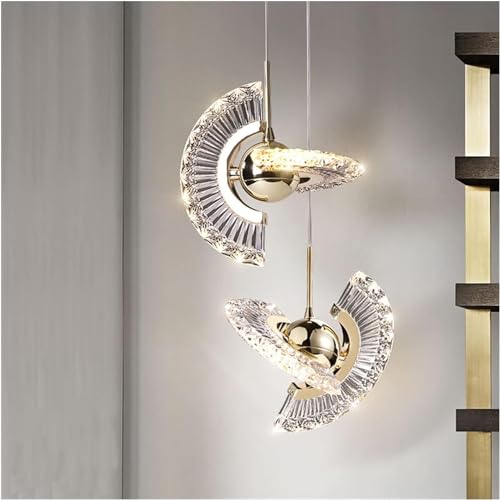 Luminaire suspendu en cristal pour éclairage bar salon