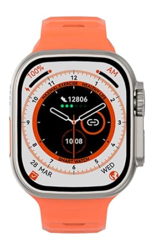 KööK 49mm DT8 Smart Watch wirless Charging Serie DT8 NFC 2.0" Großen Bildschirm 49mm (GPS Track, Thermometer) für Männer und Frauen Sport Smart Watch IP67 Leben wasserdicht, drahtlose Ladung.
