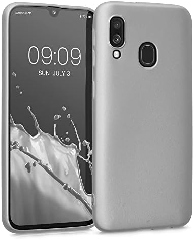 kwmobile TPU Case Compatible with Samsung Galaxy A40 - Case Soft Slim Smooth Flexible Protective Phone Cover - Mint Matte