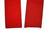 Selbstklebendes Klettband rot, 50 mm breit,1 Meter, je einen Meter Haken und Flauschband