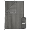 Gold Armour Puffy, Packable Camping Blanket – Lightweight & Compact Insulated Quilt for Outdoor – Camping Gear (Gray)