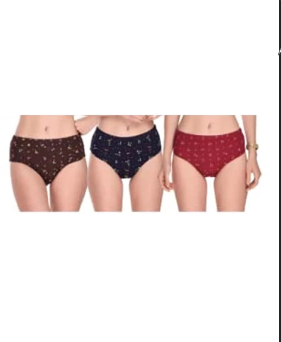 Ladies Underwear Packof 3 Assorted Stylels,Womenchaddi,Ladies Knickers-image-9