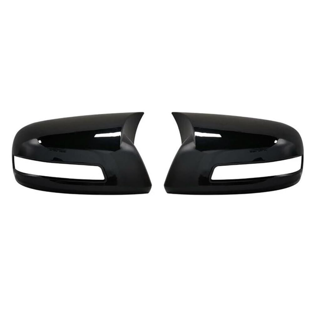 Zapora Type H Car Rearview Side Mirror Cover Wing Cap Exterior Sticker Case Trim Carbon Fiber Black For Civic 2012 2013 2014(Type H)