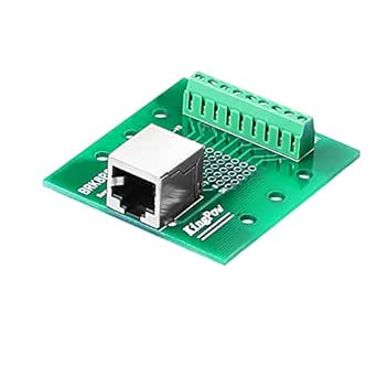 XIAOSHI RJ45 Mini Screw Terminal Breakout Board with DIN Rail Clips ...