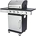 Produktbild El Fuego Gasgrill San Antonio, 3 Hauptbrenner, 1 Seitenbrenner, Edelstahl, inkl. Gasschlauch und Druckminderer, Grill Smoker Grillwagen BBQ, AY 584