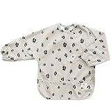 Bubba Bear Baby Bib with Sleeves, Long Sleeve Toddler Feeding Apron Bibs for Eating & Lead Weaning,