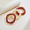 ENSKEFEN 3Pcs Colorful Acrylic Bracelets Set for Women Chunky Resin Bangles Trendy Irregular Stackable Acrylic Resin Bangle Bracelet #1