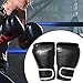 kowaku Boxing Gloves Punching Mitts Comfortable PU Protectors Sparring Gloves for Kickboxing Punching Bag Fighting Fitness Muay Thai, Black Adults
