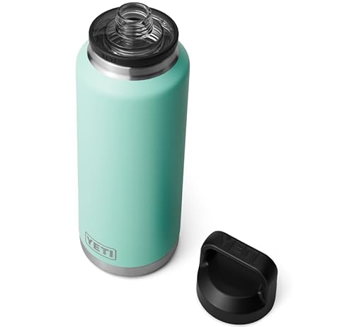 YETI Rambler Bottle Chug, Vaccum Insulated Stainless Steel Bottle with Leakproof Chug Cap, Seafoam, 46 oz (1.3 L)