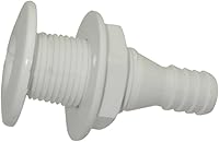 Vista 3 de DJ-Motor Conector de púas recto a través del casco de montaje para barcos de 5/8 pulgadas, caravanas marinas, autocaravanas, camiones, tractores