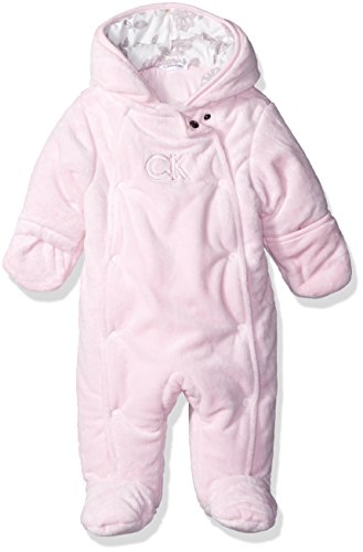 Calvin Klein Baby Pram - Silky Sherpa, Pink, 0-3 Months