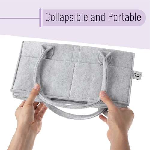 Mr. Pen- Baby Diaper Caddy Organizer, 2 Pack, Gray - 5