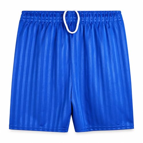 Image of COSHAL® Mens Football Shorts Sportswear Mens Athletic Shorts Mens Womens Running Gym Sports Fitness Shadow Stripe Shorts Mens Breathable PE Sports Short Royal XXL