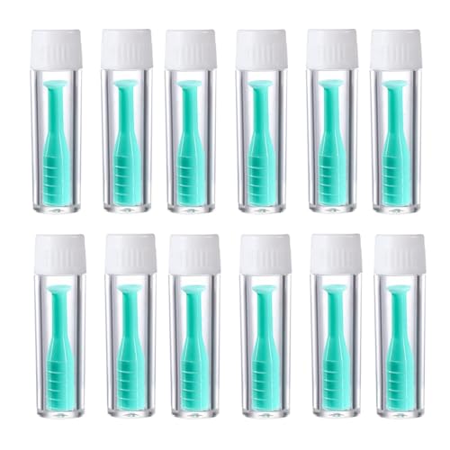 Yuqilin 12 Pièces Ventouse Lentille, Gel de Silice Accessoires pour Lentilles de Contact, Forfait Individuel Ventouse Lentille Souple, pour Fêtes, Rendez Vous, Voyages, Sorties