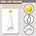 nonarttoy Pitching Towel Trainer for Baseball and Softball, Baseball Training Tool for Precision and Power on Fastball, Changeup, and Curveball, Portable Pitching Trainer for Young Beginners (Yellow)