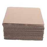 Cabilock 50stücke Brauner Wellpappunterlagen Als Verpackungsmaterial Kartonbögen Für Trennwände Und Füllmaterial Für Bastel Und Verpackungsbedarf