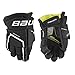Bauer S21 Supreme ULTRASONIC Youth Black/WHITE8 - Guanti da hockey su ghiaccio