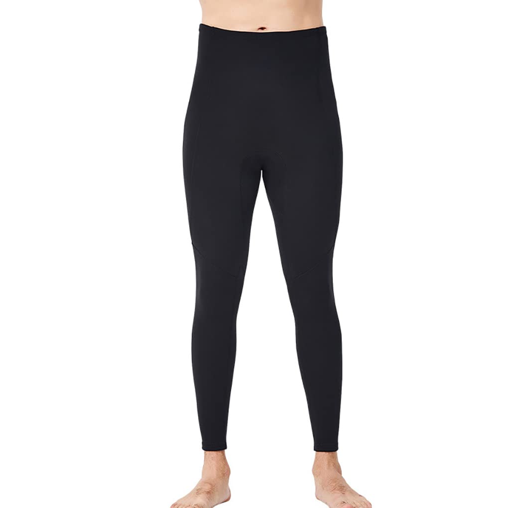 ICDKOYK DIVE SAIL 2MM Wetsuit Pants Thickened Men Women Compression Wetsuit Women Long Stretchy Trousers Diving Leggings,black-man,XL