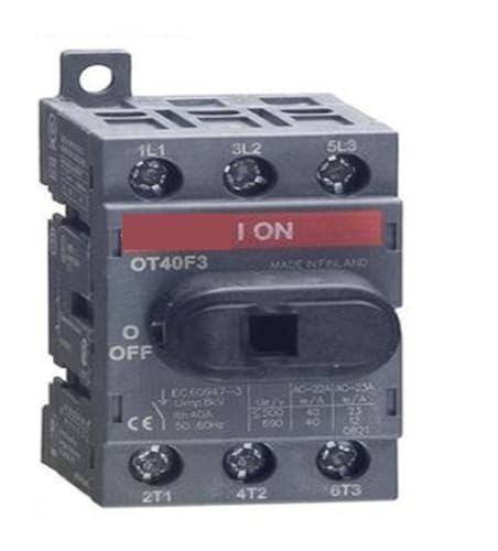 Interrupteurs d'isolement OT40F3 isoler un circuit triphasé 40A