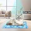 Upgraded Dog Cooling Mat 23.62 x 19.68 Pet Summer Self-Cooling Pad Easy Washable Comfortable Cooling Sleeping Bed for Dogs and Cats (L for Pets Under 44lb)