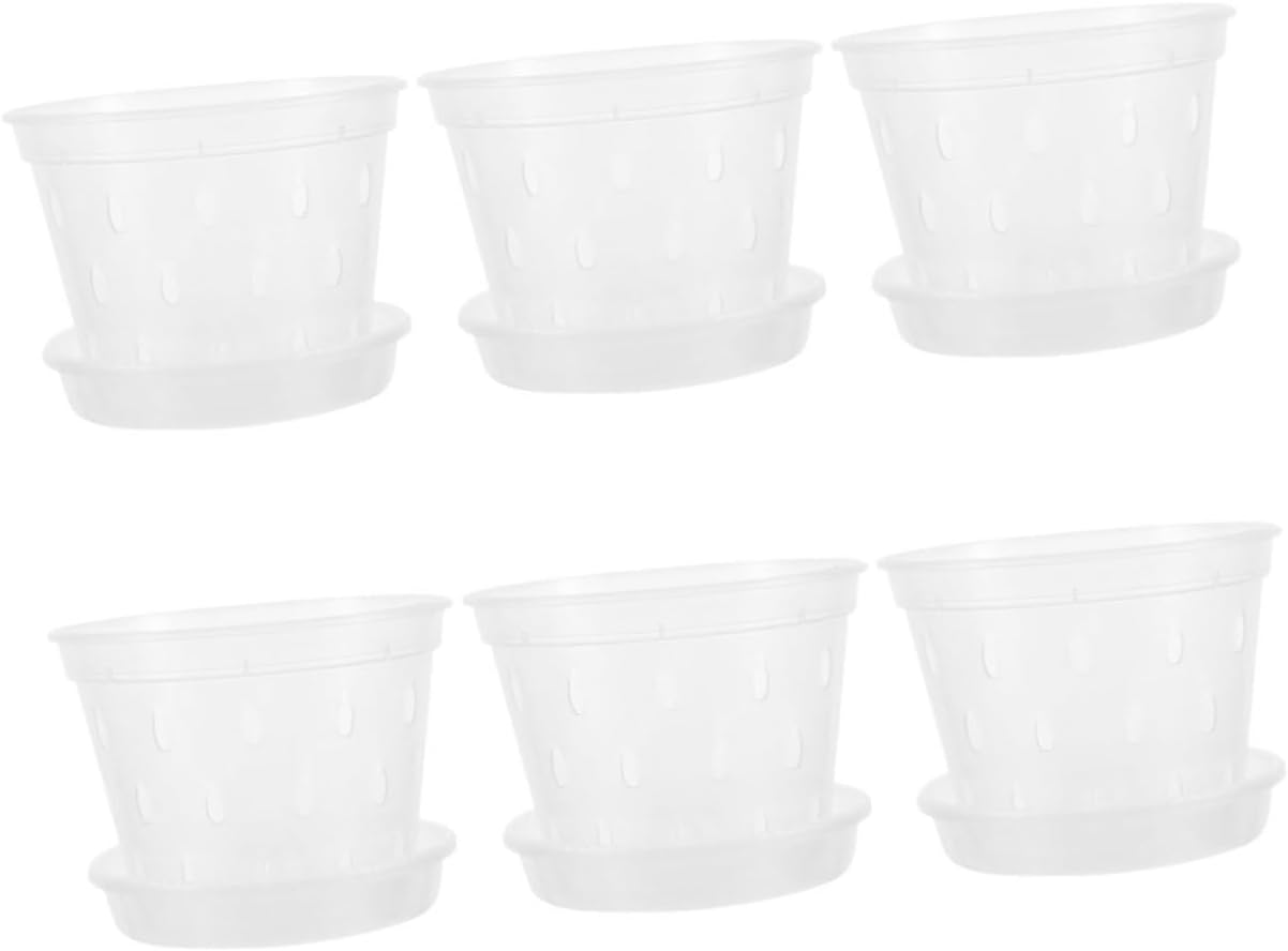 YARNOW 6 Sets Flowerpot Orchid Pots for Orchids Mesh Net