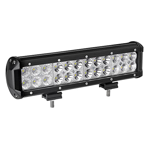 YITAMOTOR Led Light Bar ,12 inches 72W LED Light Bar Spot Flood Combo Led Driving Light Waterproof for Jeep off road Van Camper Wagon ATV AWD SUV 4WD 4x4 Pickup Van Off-road