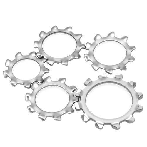 Mdingbao-V[bV[ M2.5 M3 M4 M5 M6-M30 Lock Gasket 304 Stainless Steel External Tooth Star Lock Washers, Ƒϋv(M8(50pcs))