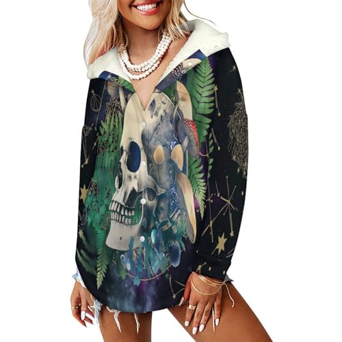 Veste polaire femme à capuche pour sorties hivernales manteau chic vert mystique