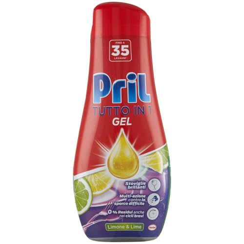 Pril Gel All in One è efficace anche nei cicli brevi ed è già attivo a basse temperature, 40 gradi, aiutandoti a rispettare l'ambiente