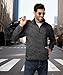 ZITY Men's Quarter Zip Mock Neck Fleece Pullover Casual Daily Golf 1/4 Zip Sweater Black 2XL