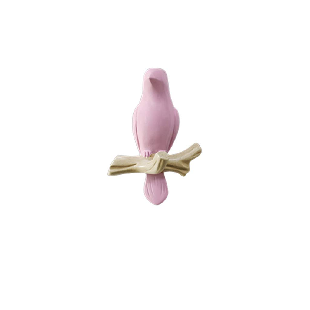 Ganchos Decorativos de Pared Accesorios para el hogar Colgador de Sala de Estar Resina Pájaro Llave Dormitorio Cocina Abrigo Toalla Gancho Sombrero Bolsa Titular Gancho Decorativo (Color: C,
