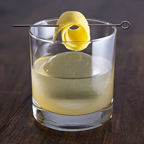 glacio Handcrafted Whiskey Glass Set of 2 - The Lowball - Cocktail Glass for Scotch and Bourbon - Old Fashioned Whiskey Glasses for Home Bar