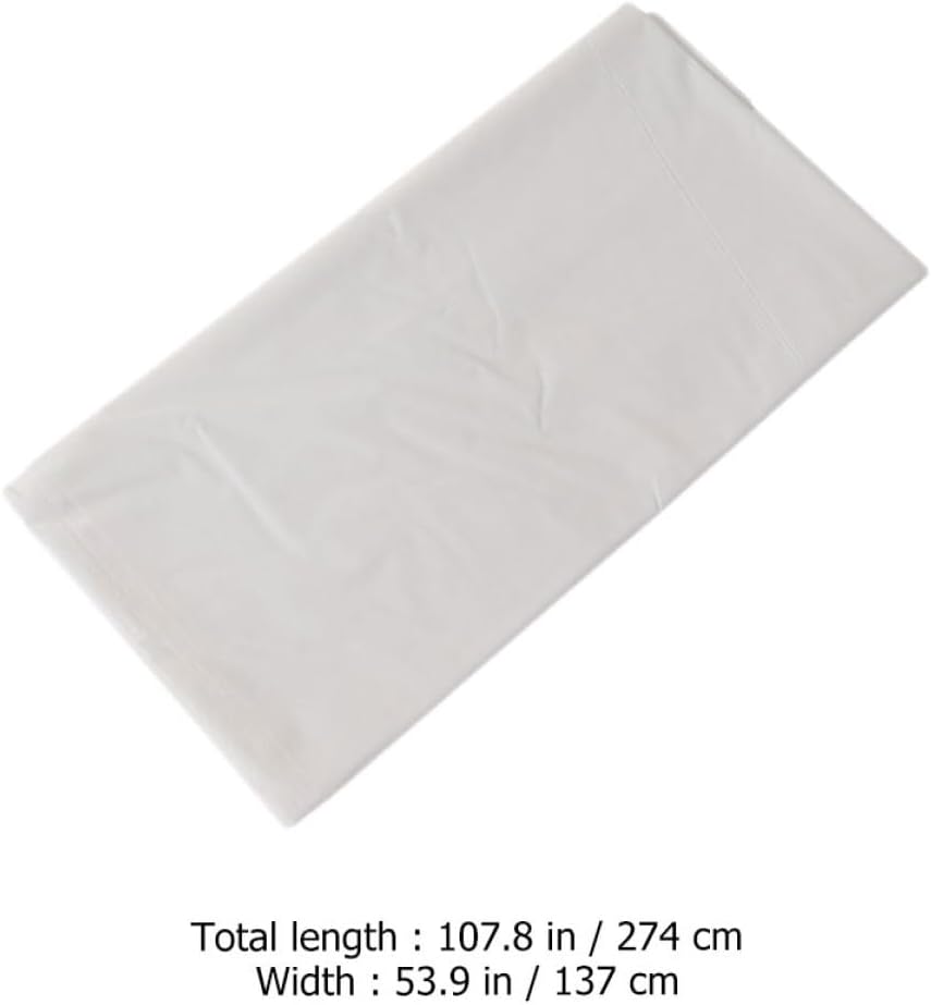Disposable Peva Party Table Covers White 137x274cm Waterproof Plastic Tablecloths for Wedding Banquet Dinner Party Decoration 10pcsNO.725