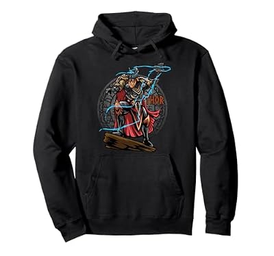 Thor Mitología nórdica Valhalla Martillo vikingo Dios Sudadera con Capucha | Ya disponible en tu tienda friki favorita! En mundofriki.es! Thor Mitología nórdica Valhalla Martillo vikingo Dios Sudadera con Capucha | Ya disponible en tu tienda friki favorita! En mundofriki.es!