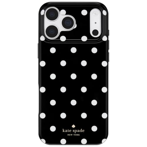 kate spade new york iPhone 18 Pro Max Case - Cabana Dot Black/White