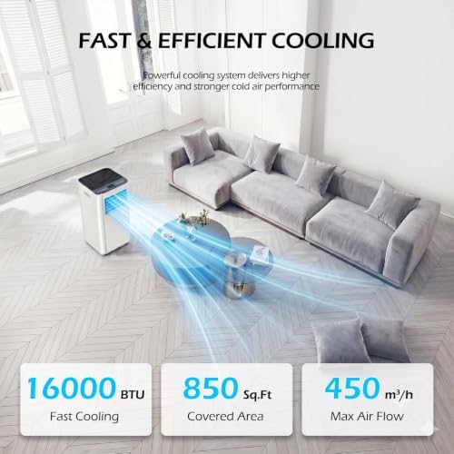 Attsix 16000 BTU Portable Air Conditioners with WiFi APP