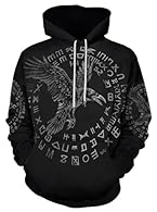 Viking Myth,Nordic Myth,Viking Hoodie,3D Graphic Print Hoodies 3D Digital Print Hoodies,Drawstring Hood,Long Sleeve,Front Big Pocket Unisex Adult Women/Men. Occasion:Spring,Autumn,Winter,Daily Life,Vacation. Size:S,M,L,XL,2XL,3XL,4XL,5XL,6XL.Please s...