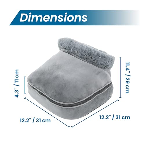 Heated Foot Massager Bag with Vibration & Warmth | Plush Foot & Back Heating Pad with Removable Cover | Auto Shut-Off | 12”x12” by BIOS Living - Image 4