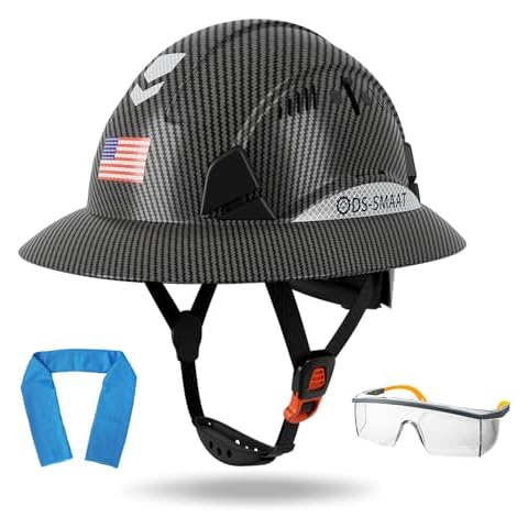 DS-SMAAT Full Brim Hard Hat with Visor Cover
