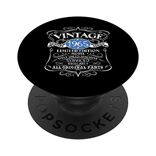 Vintage 1965 57 cumpleaños regalo hombres mujeres diseño original PopSockets PopGrip Intercambiable