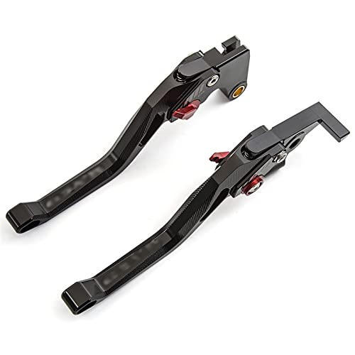 LOMNTYB Für Suzuki GSXR600 GSXR 600 K7 2006-2010 Motorrad Bremskupplungshebel Einstellbare Motorradgriff Zubehör Griffe Lenker (Color : Short Black)
