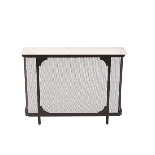 Étagère de radiateur réglable noire moderne 80 cm meuble cache-radiateur - 2