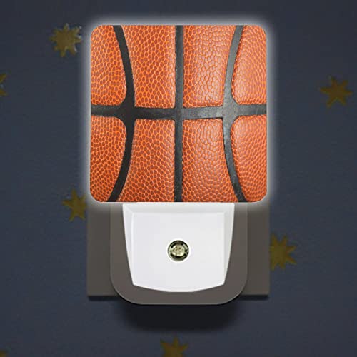 Acozuhse Led Night Lights Lamp With Dusk To Dawn Sensor, Orange Leather Textured Basketball Night Lamp, Night Lights Plug Into Wall For Kids Room, Bedroom, Bathroom, Kitchen, Hallway #TOP2